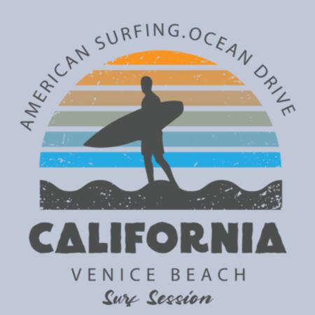 Men | ♻️ Relaxed Hoodie | Surf Session Design