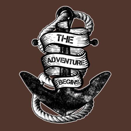 Men | ♻️ Relaxed Hoodie | The Adventure Begins Design