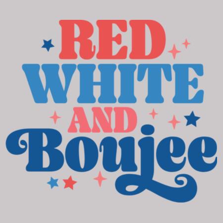 Women | ♻️ Relaxed Sweatshirt | Red, White & Boujee Design