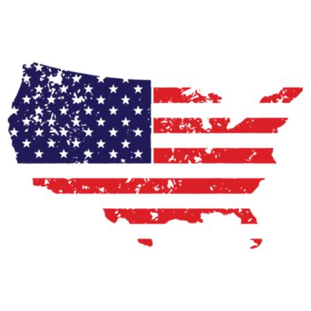 Men | Long-Sleeve Tee | USA Map Design