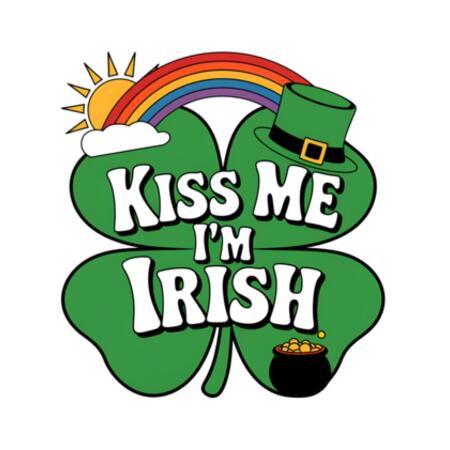 Women | Crop Tee | Kiss Me I'm Irish Design