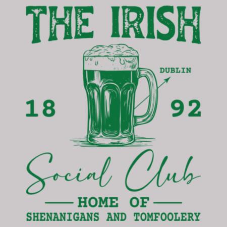 Men | Long-Sleeve Tee Irish Social Club Design  Design