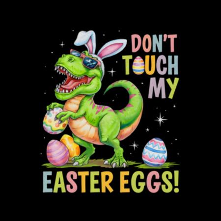 Kids | Long-Sleeve Tee | Don't Touch My Easter Eggs Design
