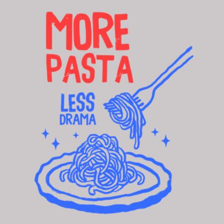 Women | ♻️ Relaxed Sweatshirt | More Pasta, Less Drama Design