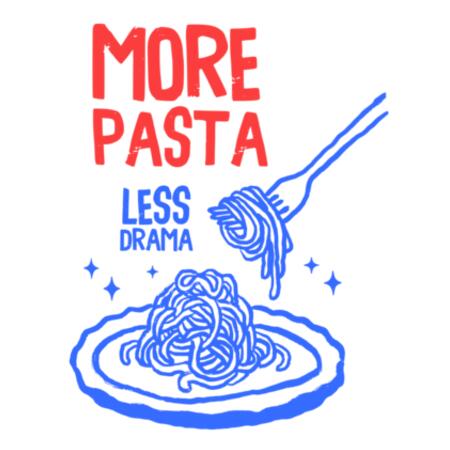 Women | ♻️ Relaxed Hoodie | More Pasta, Less Drama Design