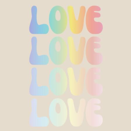 Fade into Love • Oversized Tee Design