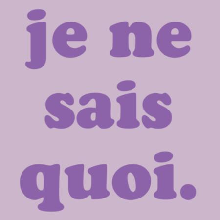 Je ne sais quoi • Oversized Tee Design