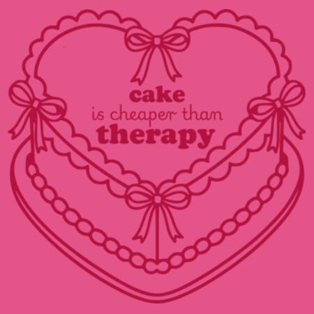 Cake is Cheaper Than Therapy • Tote Bag Design