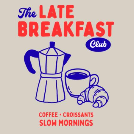 The Late Breakfast Club • Oversized Tee Design