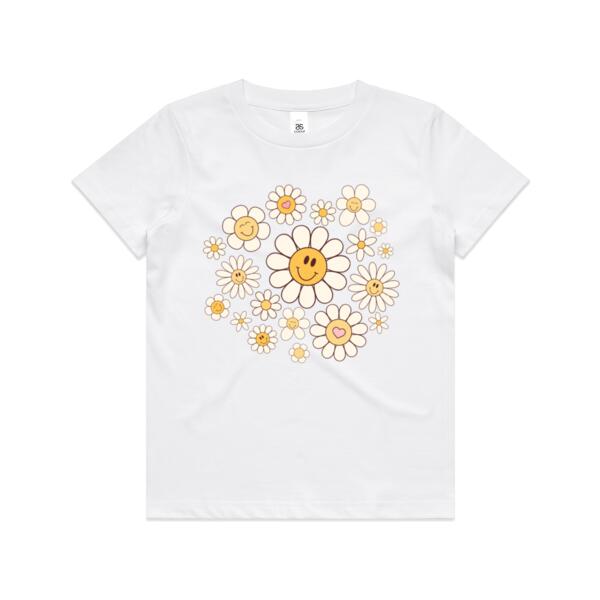 Kids | Essential Tee | Retro Daisies Thumbnail