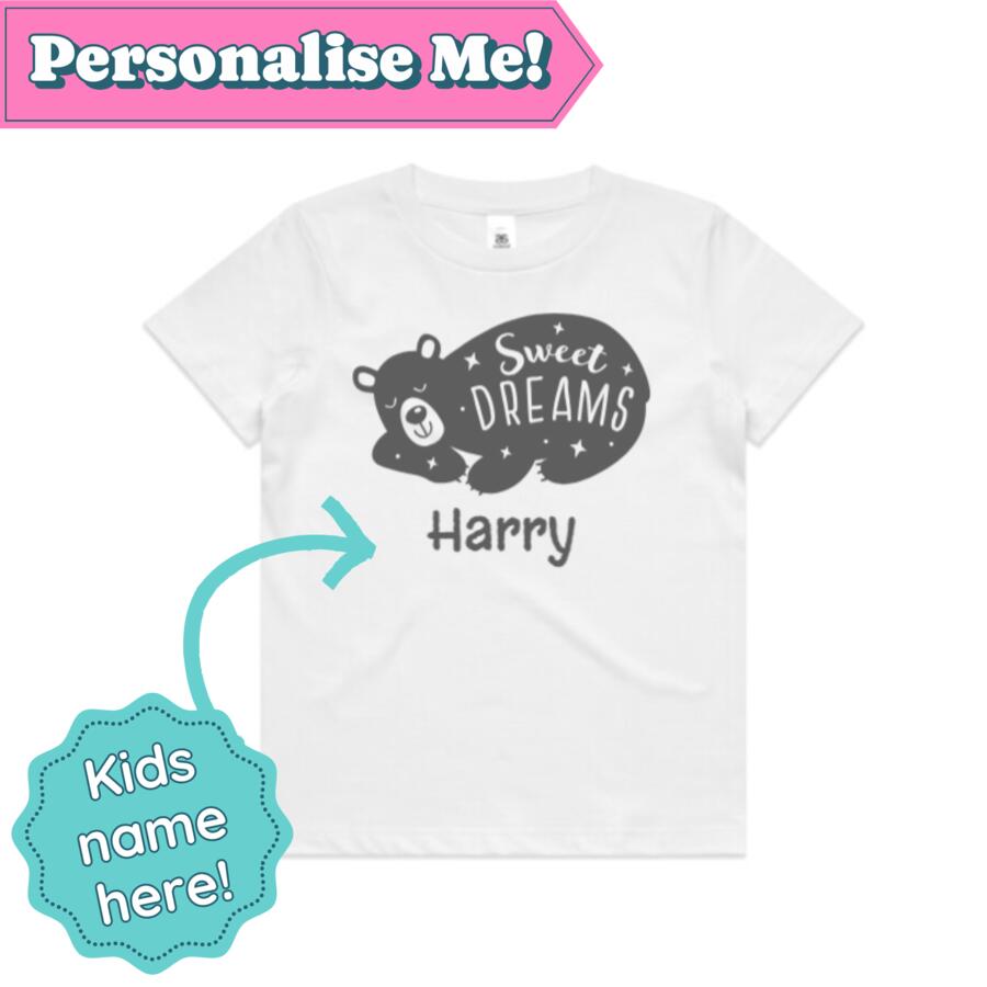 Kids (bedtime) | Essential Tee | Sweet Dreams Bear Thumbnail