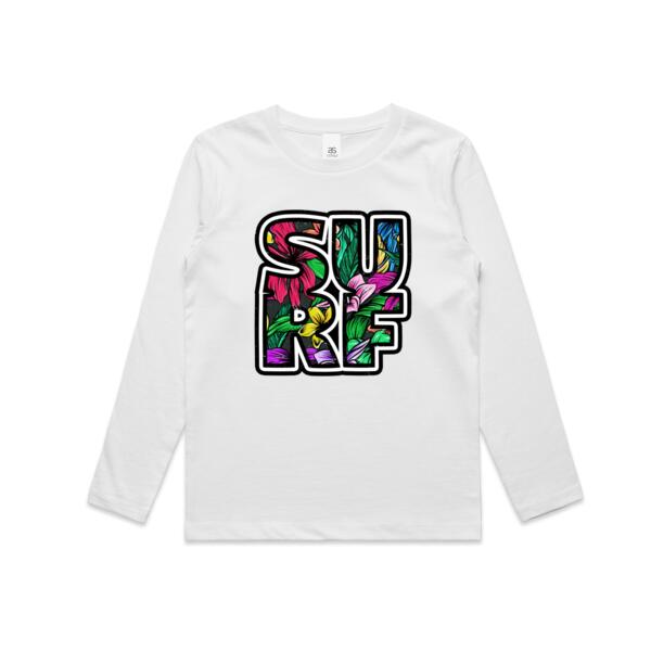 Kids | Long-Sleeve Tee | Tropical Surf Thumbnail