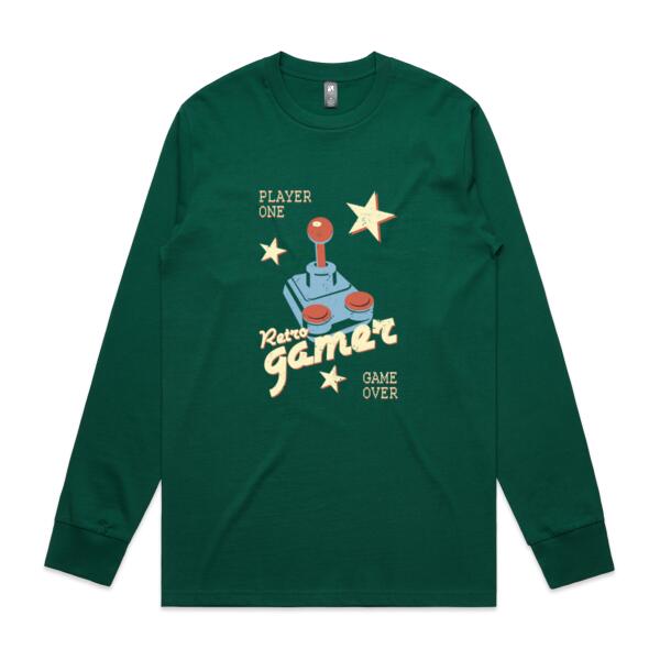 Men | Long-Sleeve Tee | Retro Gamer Thumbnail