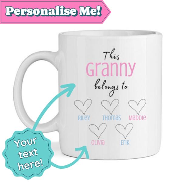 Mug | This Mum/Nana/Granny Belongs To Thumbnail