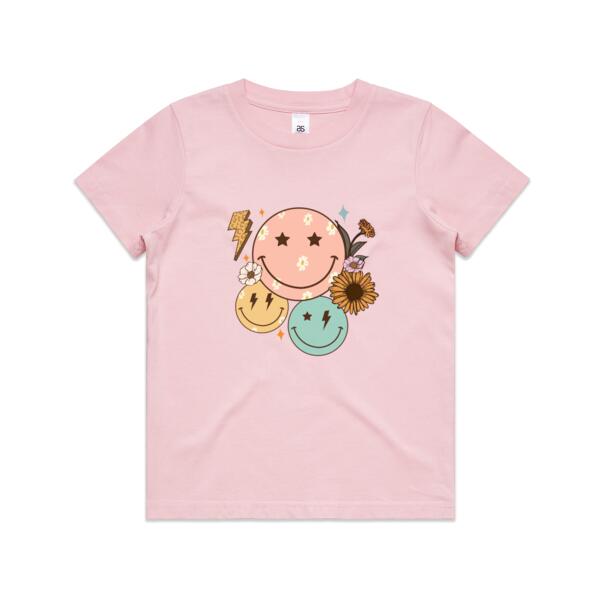 Kids | Essential Tee | Retro Smilies Thumbnail
