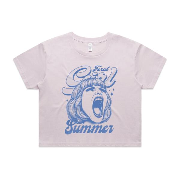 Women | Crop Tee | Feral Girl Summer Thumbnail