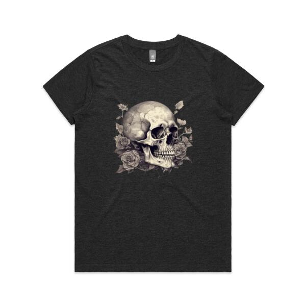 Women | Essential Tee | Skull & Roses Thumbnail
