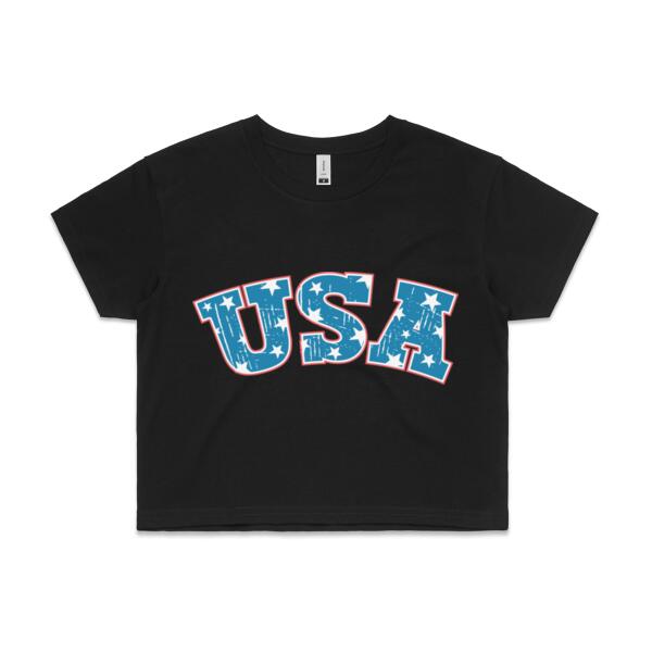 Women | Crop Tee | USA Thumbnail