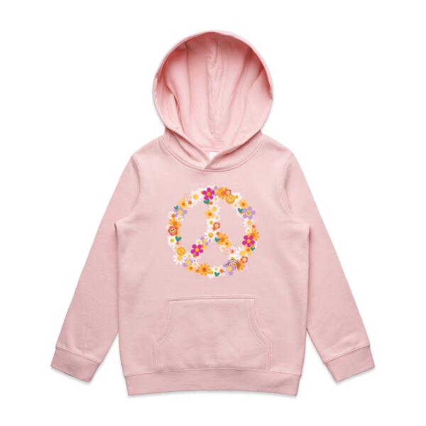 Kids | Hoodie | Flower Power Peace Thumbnail