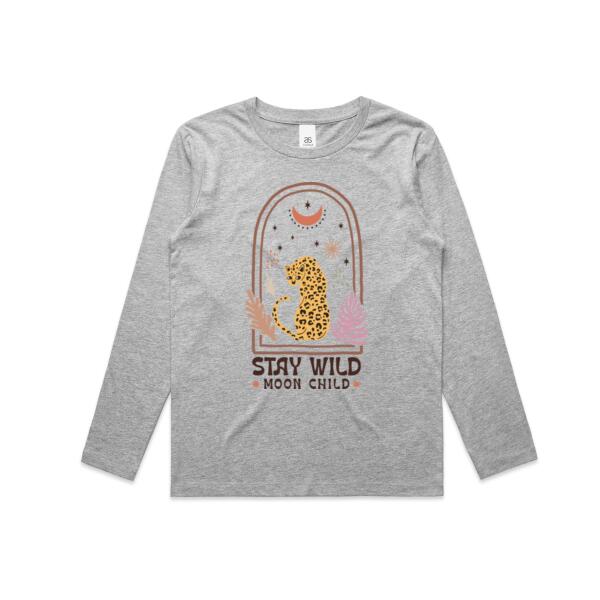 Kids | Long-Sleeve Tee | Stay Wild Moon Child Thumbnail