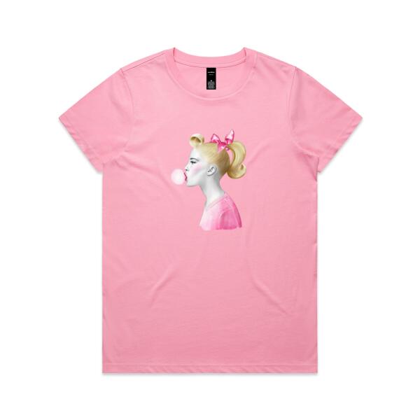 Women | Essential Tee | Fifties Bubblegum Girl Thumbnail
