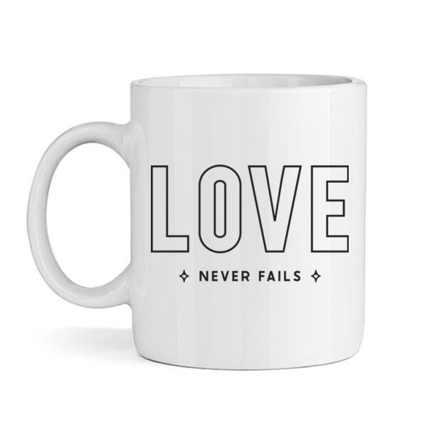Mug | Love Never Fails Thumbnail