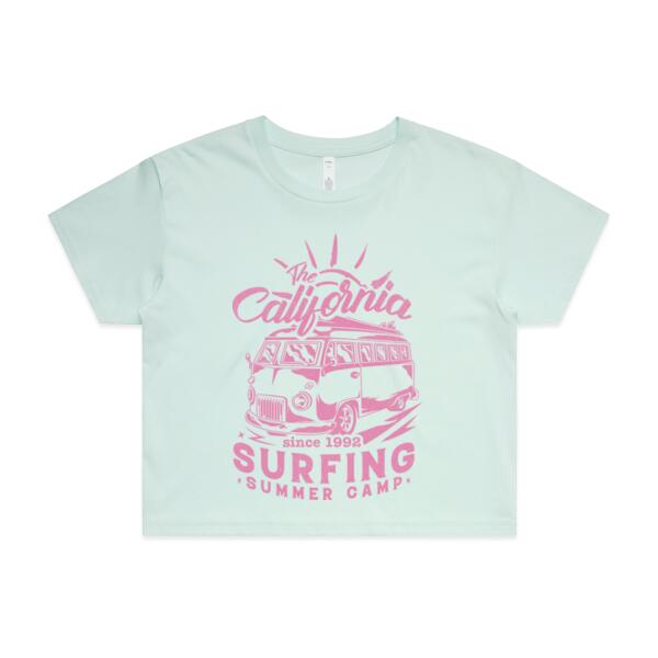 Women | Crop Tee | California Surfing Summer Camp Thumbnail