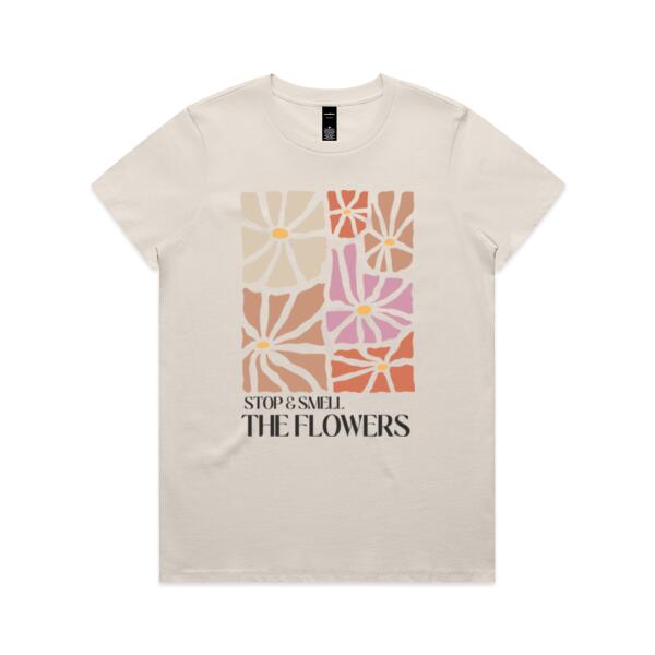 Women | Essential Tee | Stop & Smell the Flowers Thumbnail