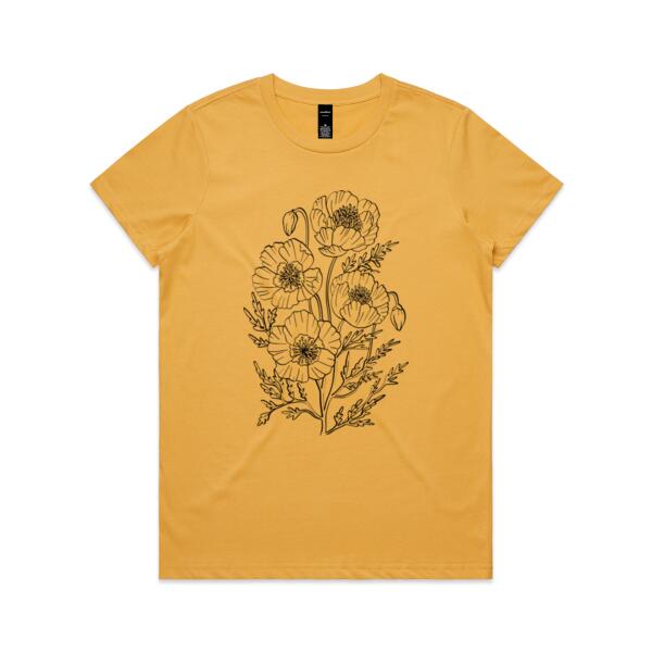 Women | Essential Tee | Blooming Poppies Thumbnail