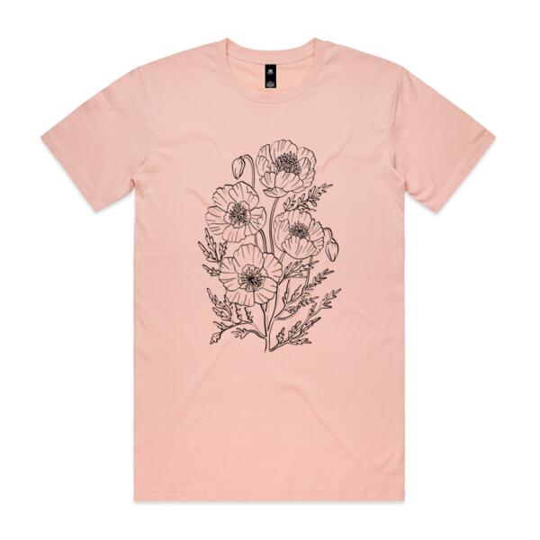 Women | Oversized Tee | Blooming Poppies Thumbnail