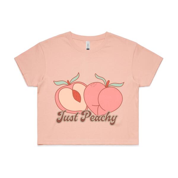 Women | Crop Tee | Just Peachy Thumbnail