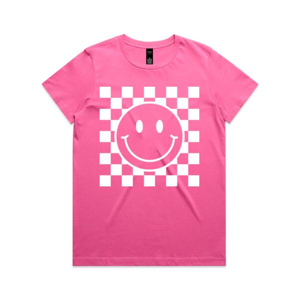 Women | Essential Tee | Checkered Smiles Thumbnail