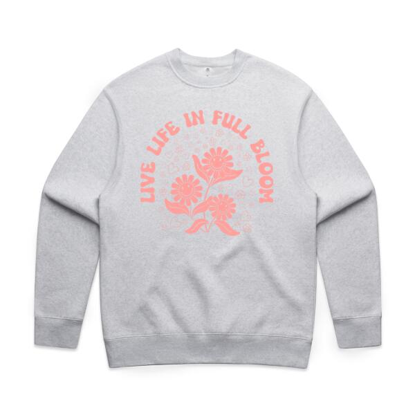 Women | ♻️ Relaxed Sweatshirt | Live Life in Full Bloom Thumbnail