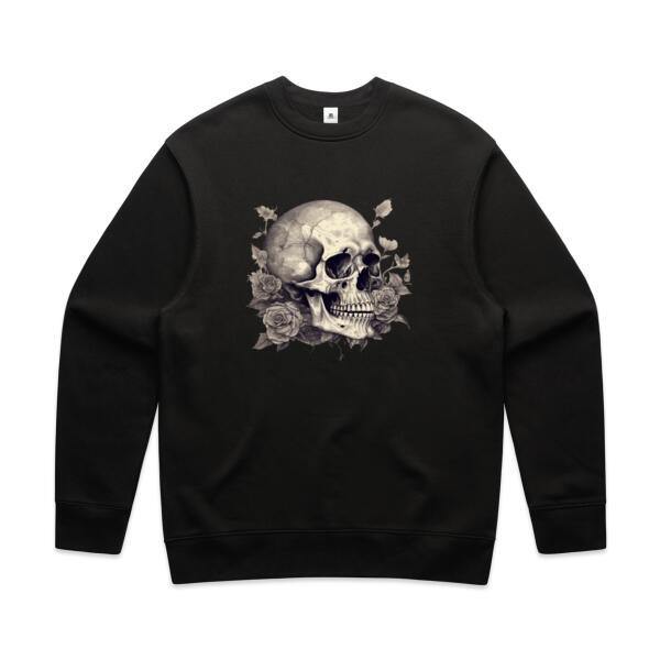 Women | ♻️ Relaxed Sweatshirt | Skull & Roses Thumbnail