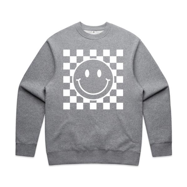 Women | ♻️ Relaxed Sweatshirt | Checkered Smiles Thumbnail