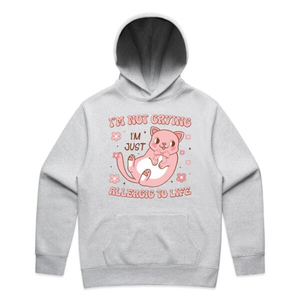 Women | ♻️ Relaxed Hoodie | I'm Not Crying, I'm Just Allergic to Life Thumbnail