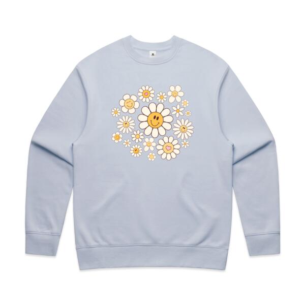 Women | ♻️ Relaxed Sweatshirt | Retro Daisies Thumbnail