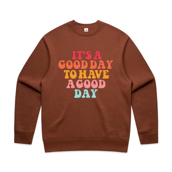 Women | ♻️ Relaxed Sweatshirt | It's a Good Day to Have a Good Day Thumbnail