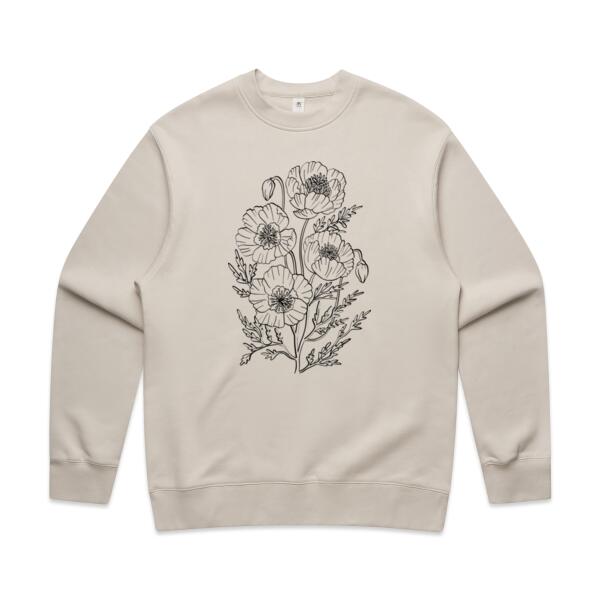 Women | ♻️ Relaxed Sweatshirt | Blooming Poppies Thumbnail