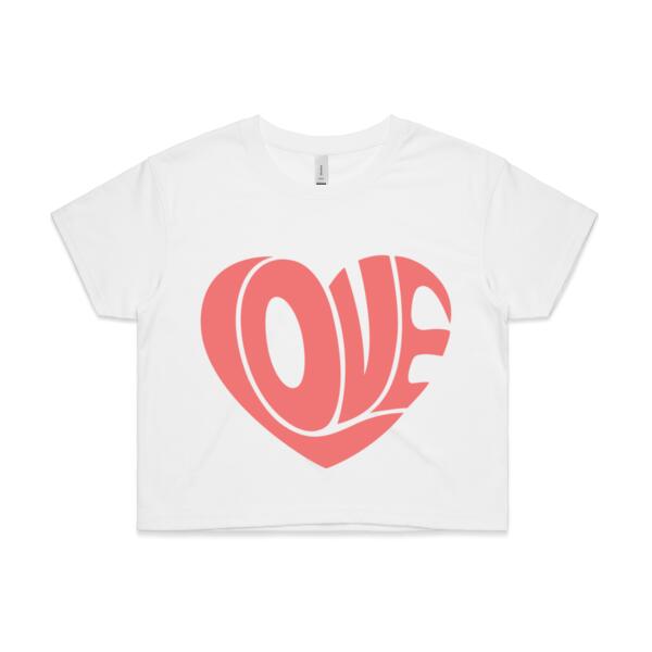Women | Crop Tee | Love Thumbnail