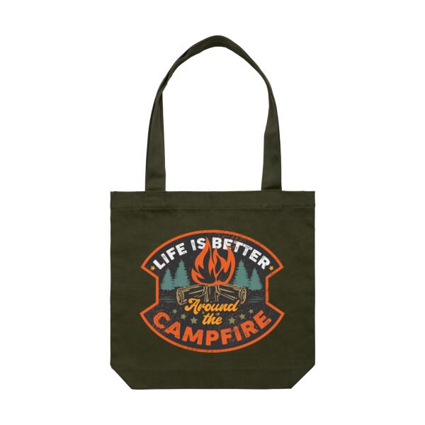 Tote (42 x 42cm) | Life is Better Around the Campfire Thumbnail