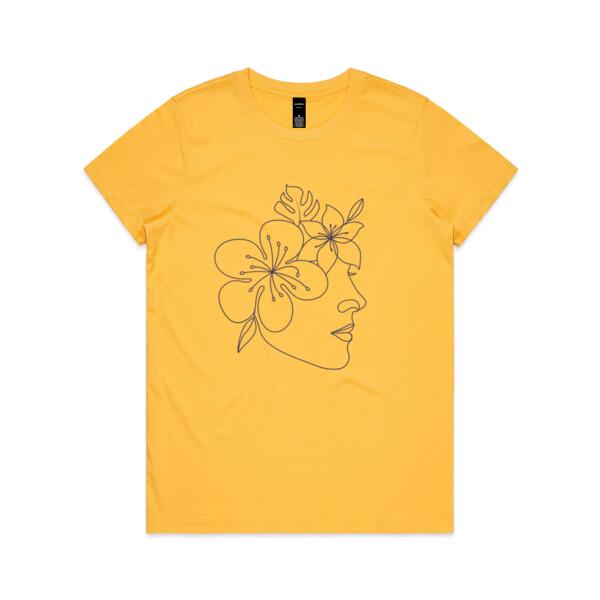 Women | Essential Tee | Floral Face Thumbnail