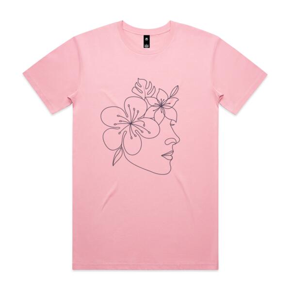 Women | Oversized Tee | Floral Face Thumbnail