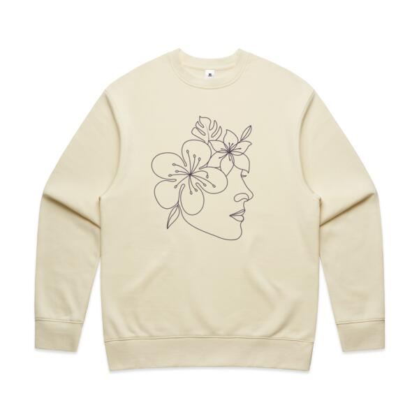 Women | ♻️ Relaxed Sweatshirt | Floral Face Thumbnail