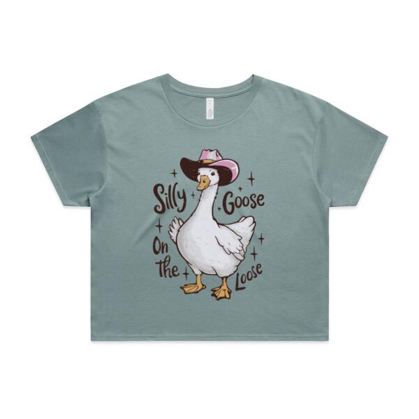 Women | Crop Tee | Silly Goose on the Loose Thumbnail