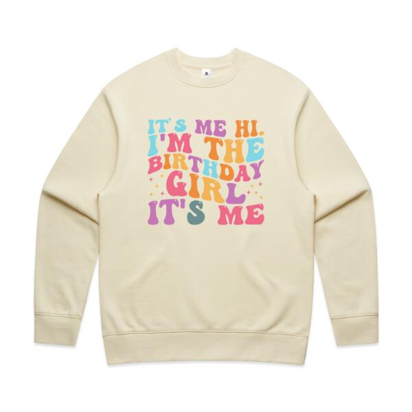 Women | ♻️ Relaxed Sweatshirt | I'm the Birthday Girl, It's Me Thumbnail