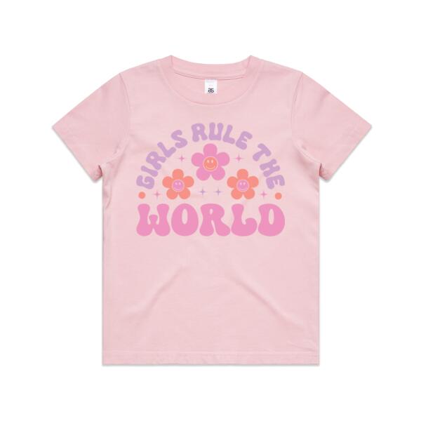 Kids | Essential Tee | Girls Rule The World Thumbnail