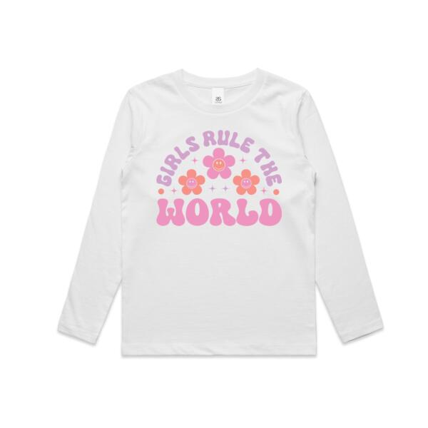 Kids | Long-Sleeve Tee | Girls Rule The World Thumbnail