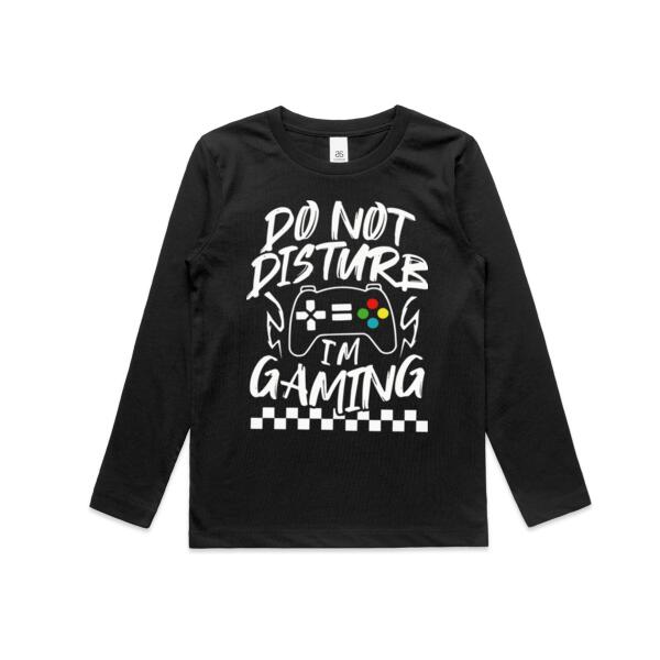 Kids | Long-Sleeve Tee | Do Not Disturb I'm Gaming Thumbnail