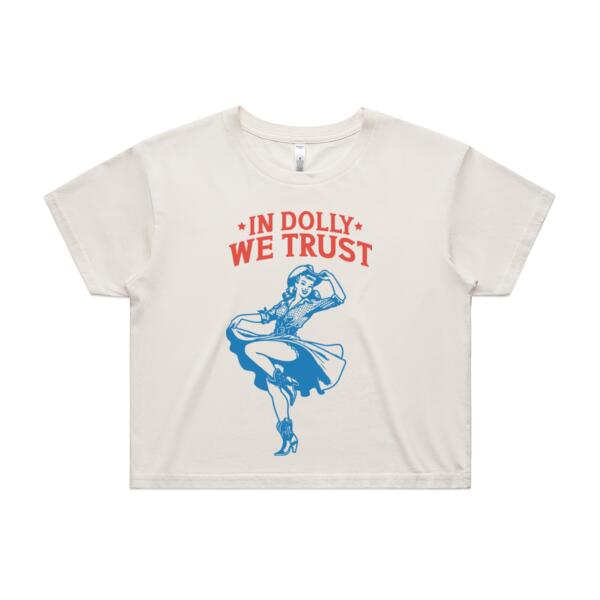 Women | Crop Tee | In Dolly We Trust Thumbnail